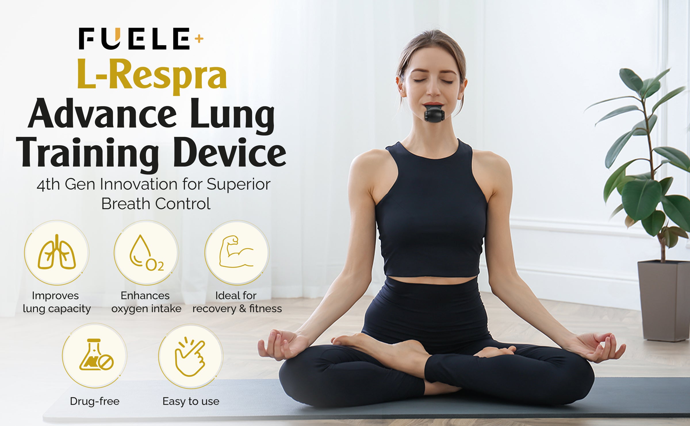 L-Respra™ Lung Training Device – Adjustable Breathing Exerciser