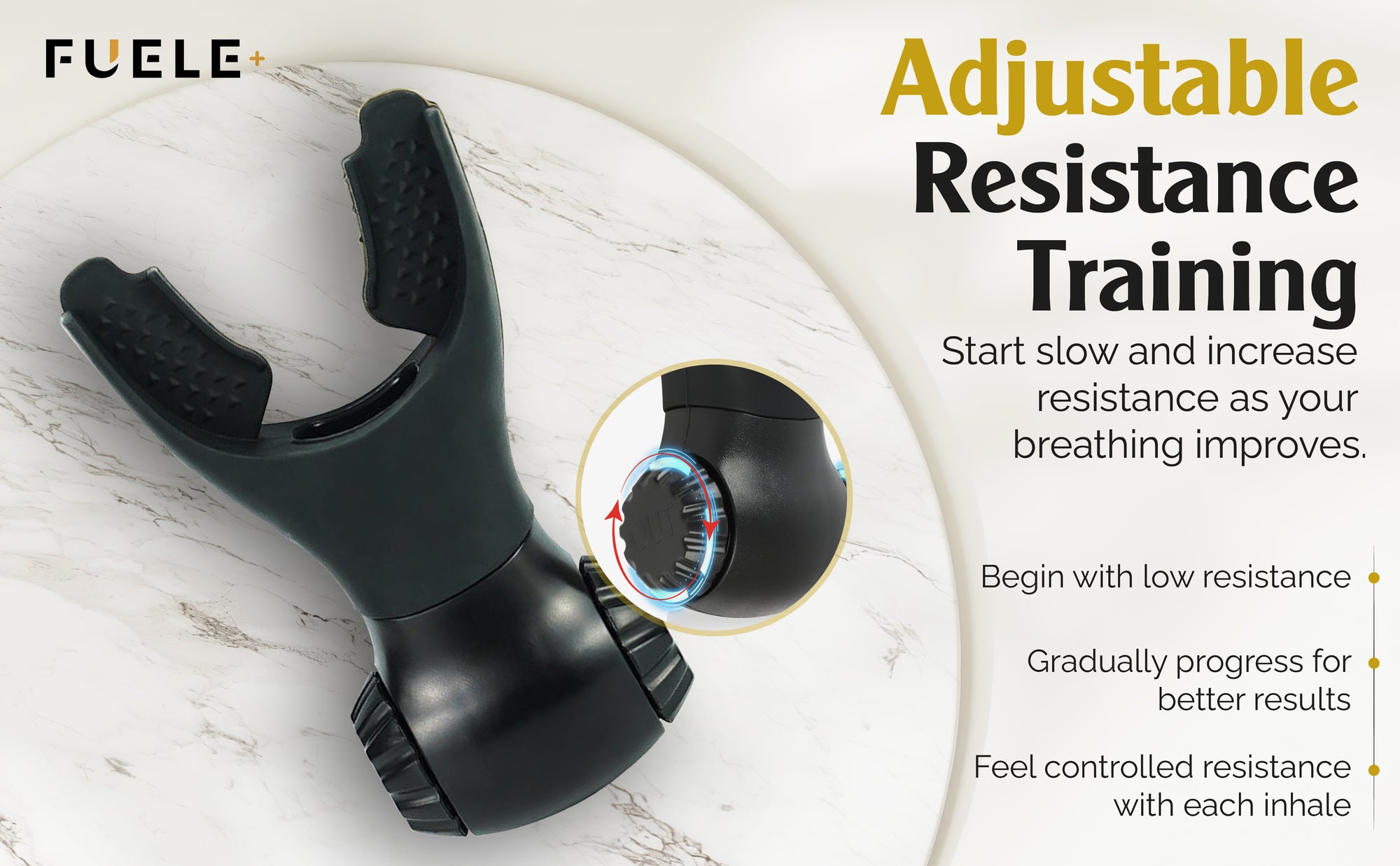 L-Respra™ Lung Training Device – Adjustable Breathing Exerciser