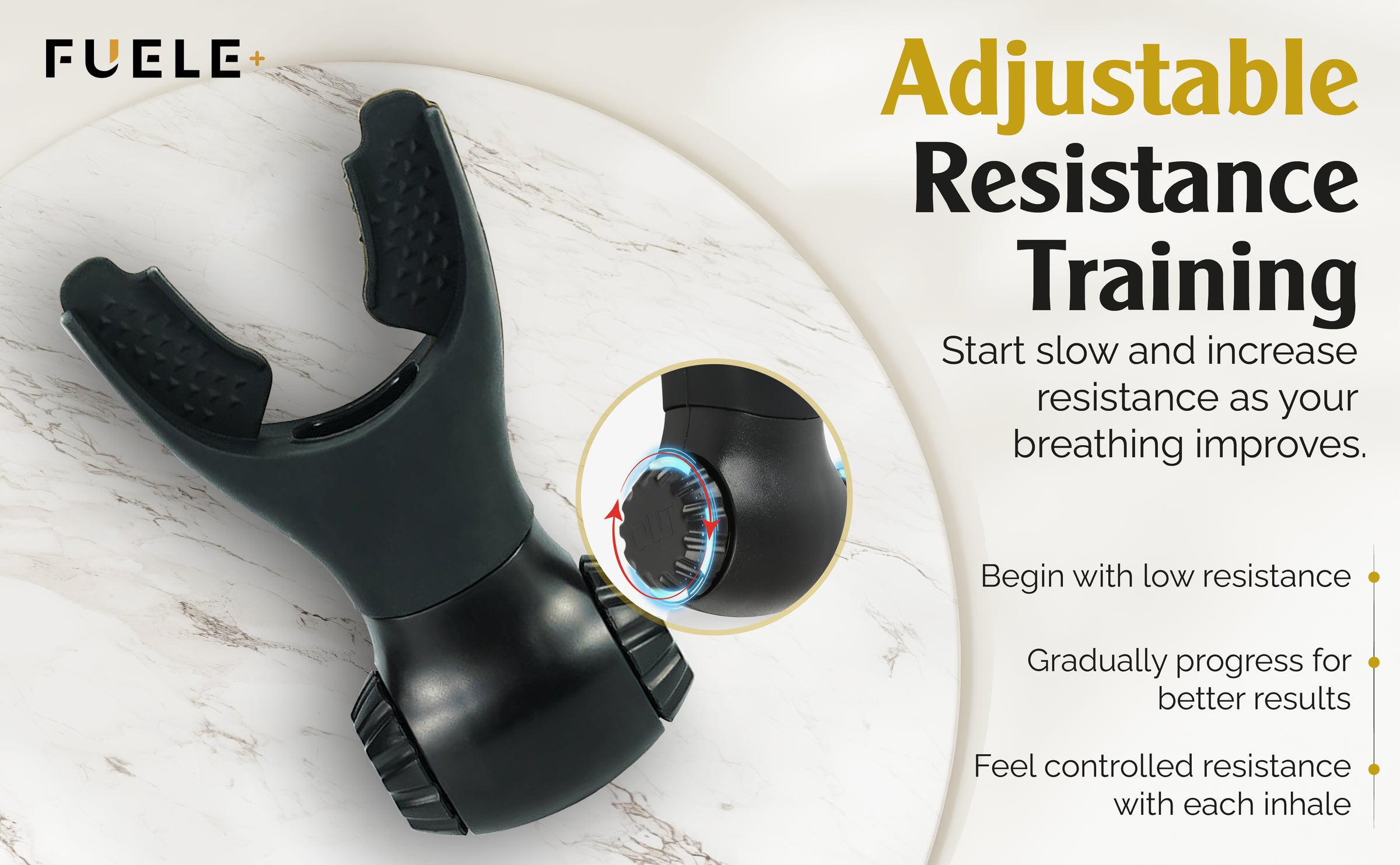 L-Respra™ Lung Training Device – Adjustable Breathing Exerciser