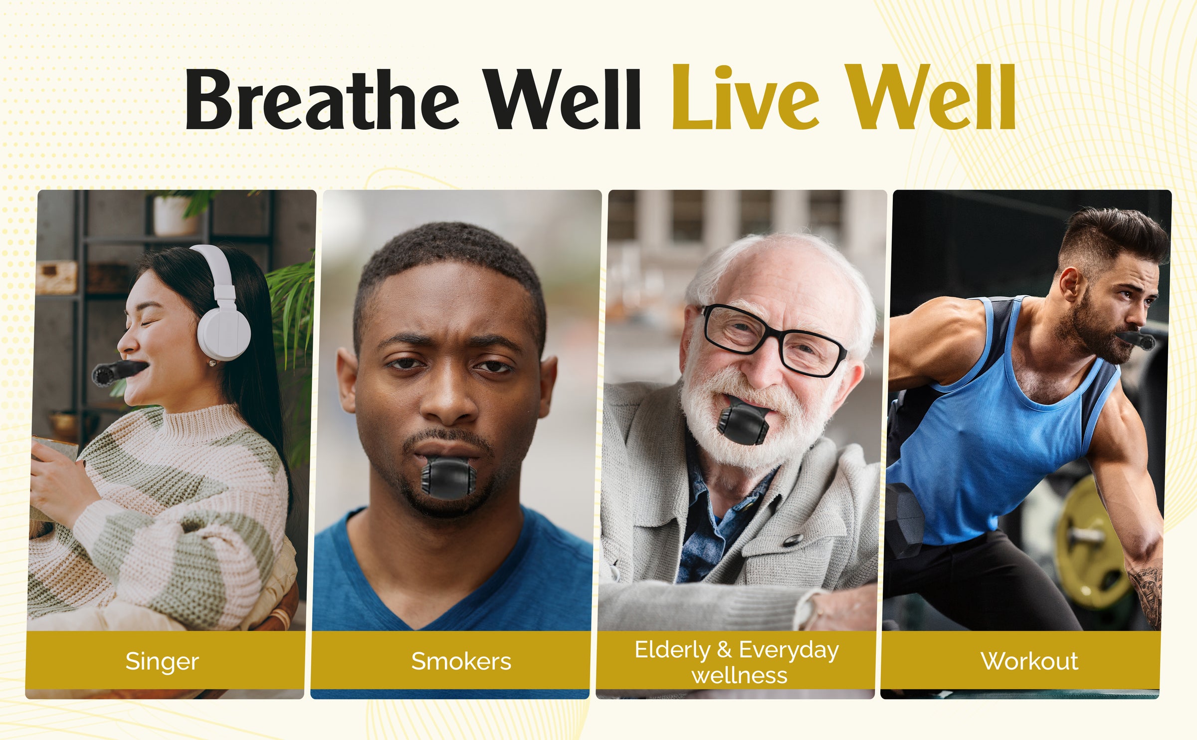 L-Respra™ Lung Training Device – Adjustable Breathing Exerciser