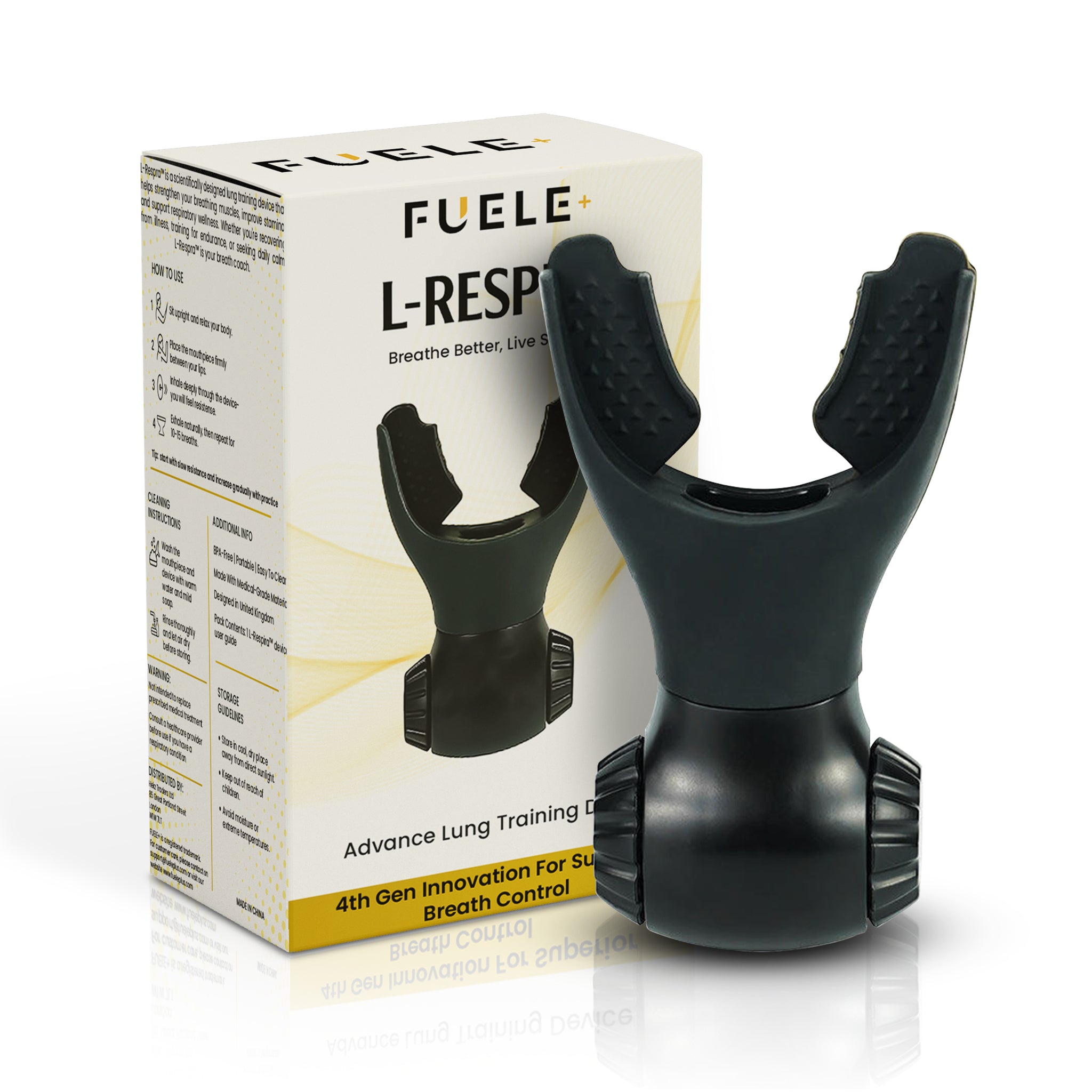 L-Respra™ Lung Training Device – Adjustable Breathing Exerciser